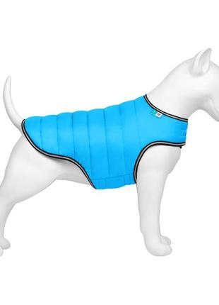 Куртка-накидка для собак airyvest, xxs, b 29-36 см, с 14-20 см блакитний