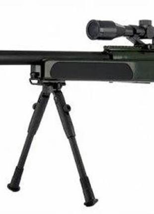 Детская снайперка винтовка zm 51g cyma темно зеленая ssg69 6мм