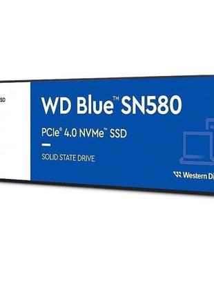 Wd blue sn580 wds200t3b0e nvme 2 tb ssd m.2 твердотільний накопичувач новий!!!