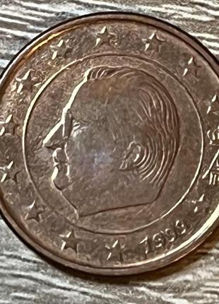 Монета бельгии 5 евроцентов 1999-2005 гг.