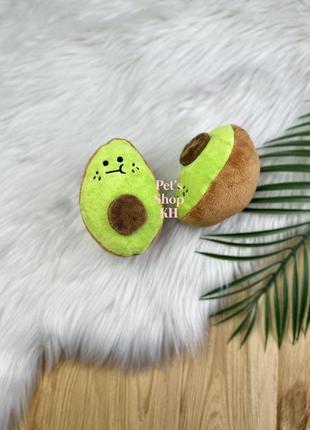 Игрушка для собак с пищалкой авокадо