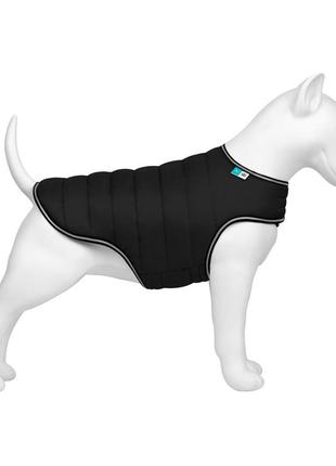 Куртка-накидка для собак airyvest, l, b 58-70 см, с 42-52 см чорний