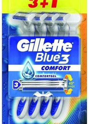 Чоловіча бритва gillette blue3 3+1 шт (7702018489787)