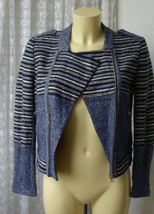 Пиджак куртка нарядная хлопок color block р.42 7803