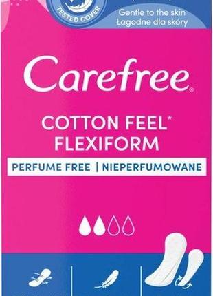 Щоденні гігієнічні прокладки carefree flexi form 30 шт (3574661565033)