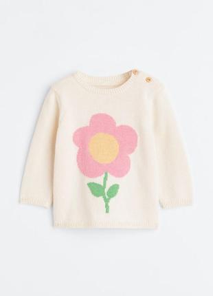 Хлопковый детский свитер свитер свитерик h&amp;m для девочки