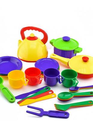Дитячий ігровий набір посуду юніка 71023 33 предмети