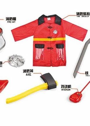 Детский набор пожарного, костюм пожарного, f012