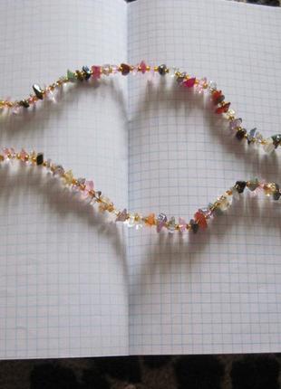 Бусы. натуральный камень.винтаж. самоцветы.