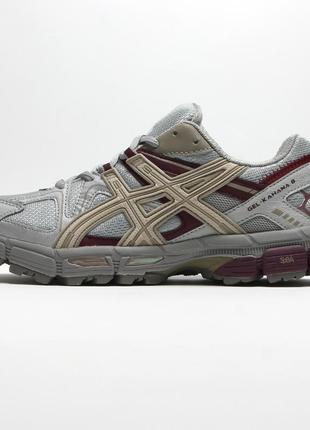 Мужские кроссовки asics gel-kahana 8 grey/red trail running