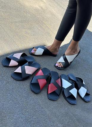 Натуральная кожа замша все размеры шлепанцы