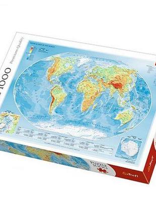 Пазли "карта світу", 1000 елементів