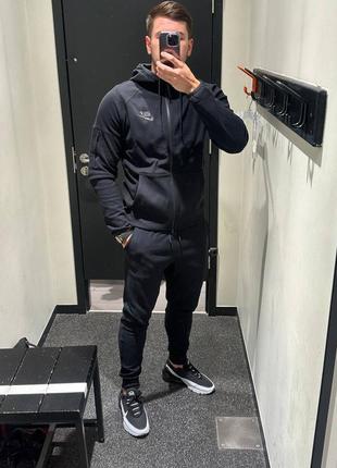 Спортивный костюм nike sportswear hoodie full-zip black dd5284-010_dd5293-010 оригинал