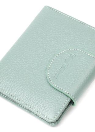 Стильний жіночий гаманець із натуральної шкіри tony bellucci 21986 сіро-зелений
