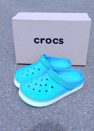 Крокс жіночі на високій підошві crocs сабо літні класичні шльопанці крокс