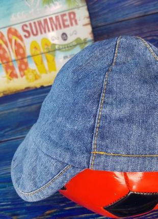 Стильна джинсова кепка для хлопчика на 0-3 місяці george