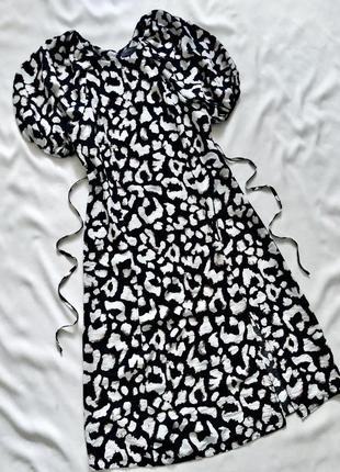 Сукня міді в леопардовий принт