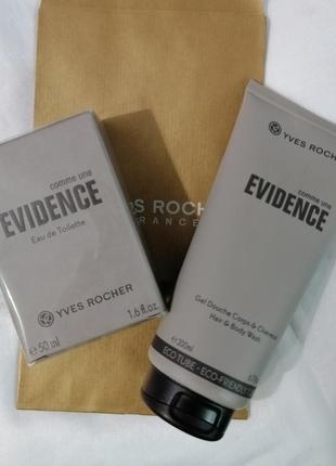 Парфумований набір для чоловіків comme  une evidence yves rocher