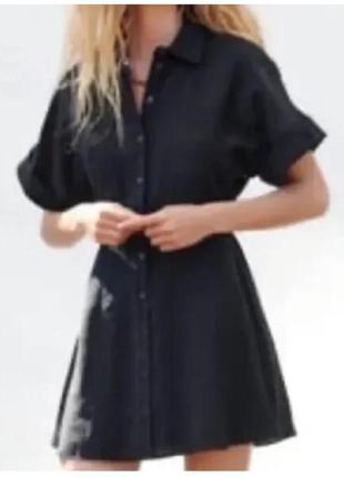 Сукня-сорочка zara із ліоцелу