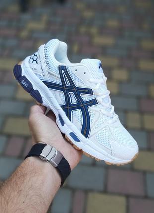 Чоловічі кросівкиasics gel kahana 8 білі з синім   розміри 41-46