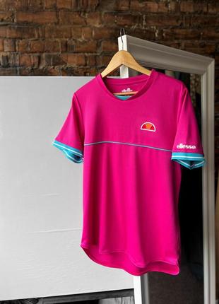 Ellesse men’s short sleeve sport t-shirt logo hot pink спортивна футболка