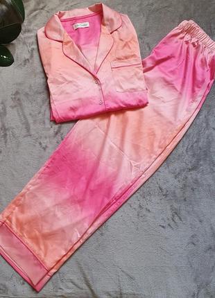 Шикарная пижамка домашний костюм в ярких неоновые цветах! 8-10р.