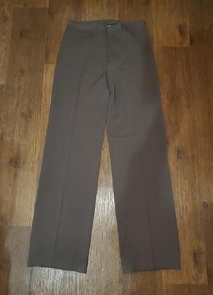 Шерстяные прямые широкие брюки со стрелками artigiano италия шерсть, палаццо