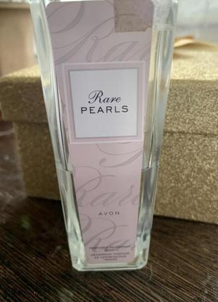 Парфумований спрей для тіла rare pearls avon в стіклі, 40 ml остаток флакона  (ейвон реа перлc)