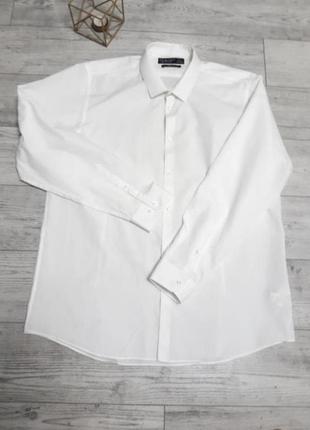 Рубашка рубашка мужская белая длинный рукав р 50-52 бренд "primark"