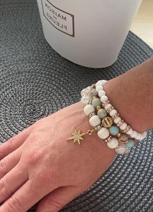 Браслети з натуральними каменями 3 в 12 фото