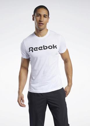 Футболка чоловіча reebok біла бавовняна, xl оригінал
