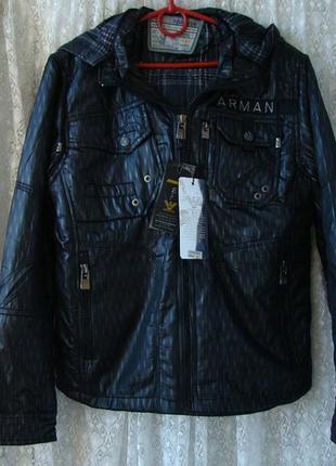 Куртка мужская демисезонная капюшон armani р.44-46 7860