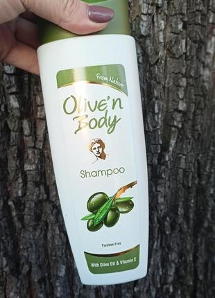 Шампунь для волосся з оливковою олією olive’n body