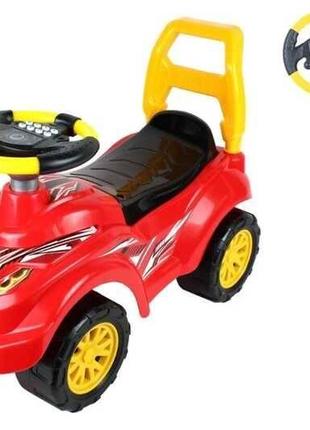 Машинка-толокар technok toys красная, руль с сигналами 6665