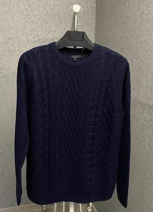 Синий свитер от бренда new look