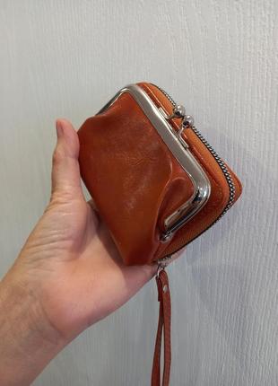 Гаманець жіночий  2 в 1 ( кредитниця + монетниця ) бордова, коричнева2 фото
