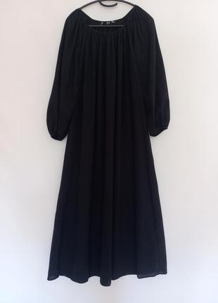 Длинное платье с объемными рукавами от h&amp;m