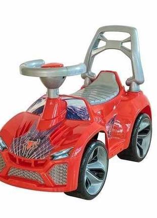 Машинка-толокар orion ламбо, красная с пауком 021 (1)