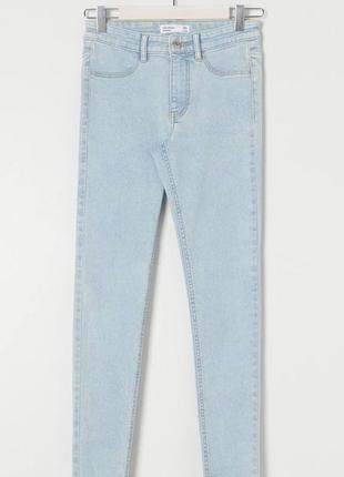 Скіні джинси sinsay світло-блакитні skinny denim xxs
