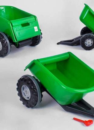 Прицеп к педальным тракторам pilsan зеленый 07-295 green
