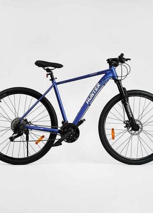 Велосипед спортивный corso "hunter" синий 29" колеса ht- 29705