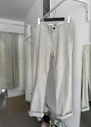 Мужские льняные брюки denim co &lt;unk&gt; цена 550 грн