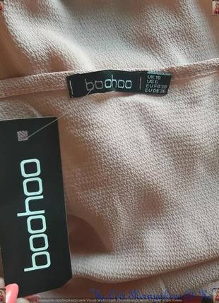 Фирменное boohoo стильное боди верх блузы на запах коралового цвета, размер м-ка8 фото