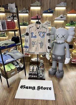 Куртка бомбер louis beige / blue rabbit logo