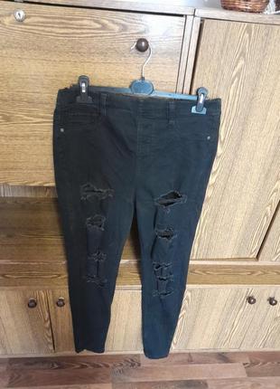 Штани джинси 👖 завужені на резинці