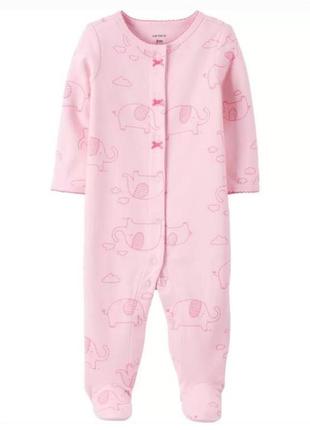 Классный хлопковый человечек пижама слип carters