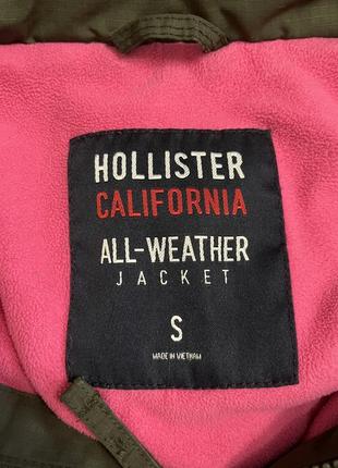 Hollister куртка парка дощовик хакі жіночий р. s на осінь-весну