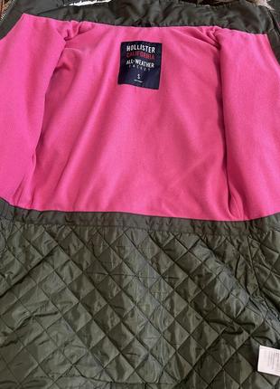 Hollister куртка парка дощовик хакі жіночий р. s на осінь-весну