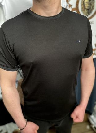 Футболка мужская футболка черная футболка турочница