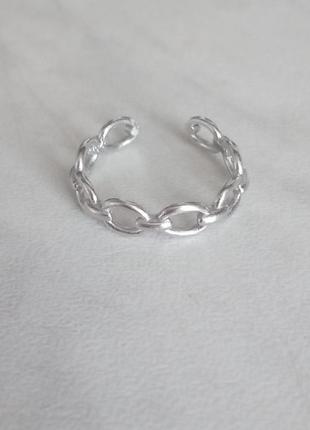 Стильная серебряная кольца кольцо 925 родовая цепь на фаланге мизинец 13.5-16.5